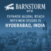“Barnstorm VFX studio opening signage in Hyderabad—timeline and global impact visual”