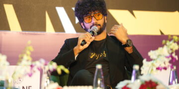 “Prasanth Varma smiling after Hanu‑Man wins National Awards for Action Direction and Film in AVGC”